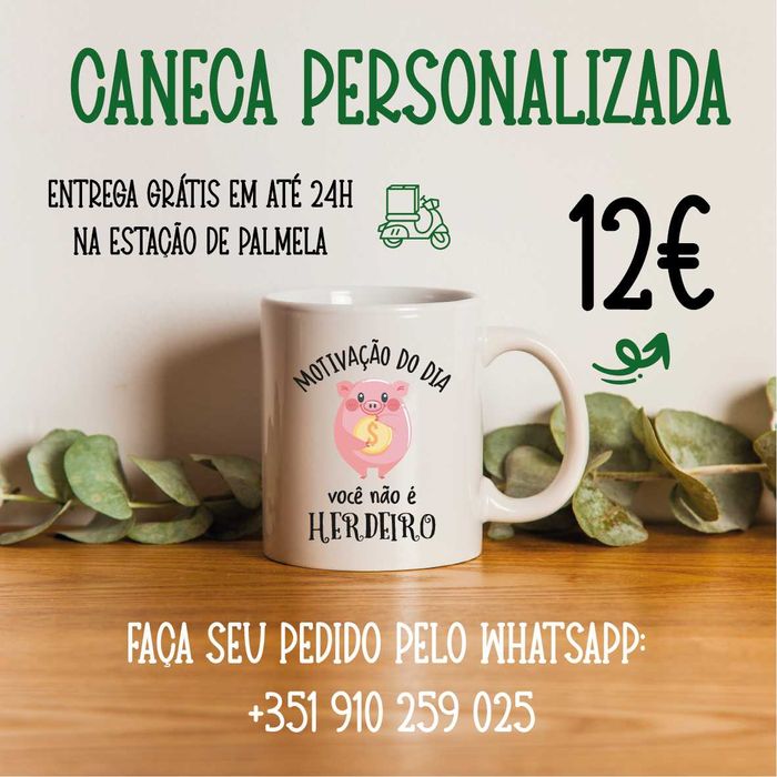 Caneca personalizada - PRESENTE, PROPAGANDA, DECORAÇÃO