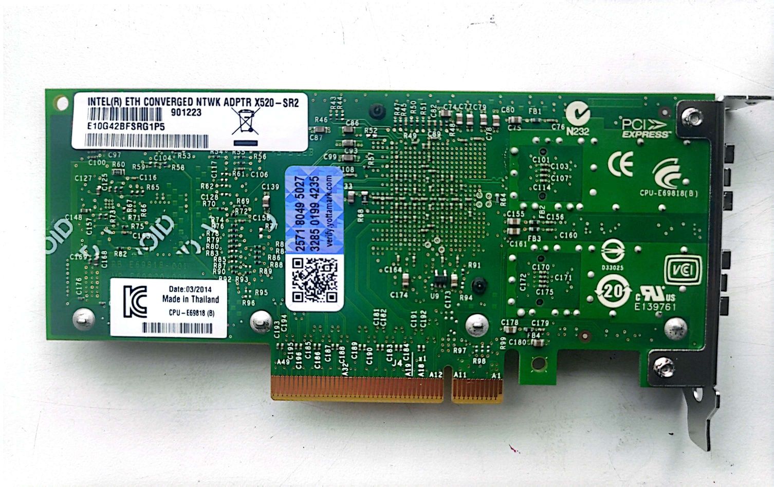 Мережевий Адаптер Intel Ethernet Server Adapter X520-SR2