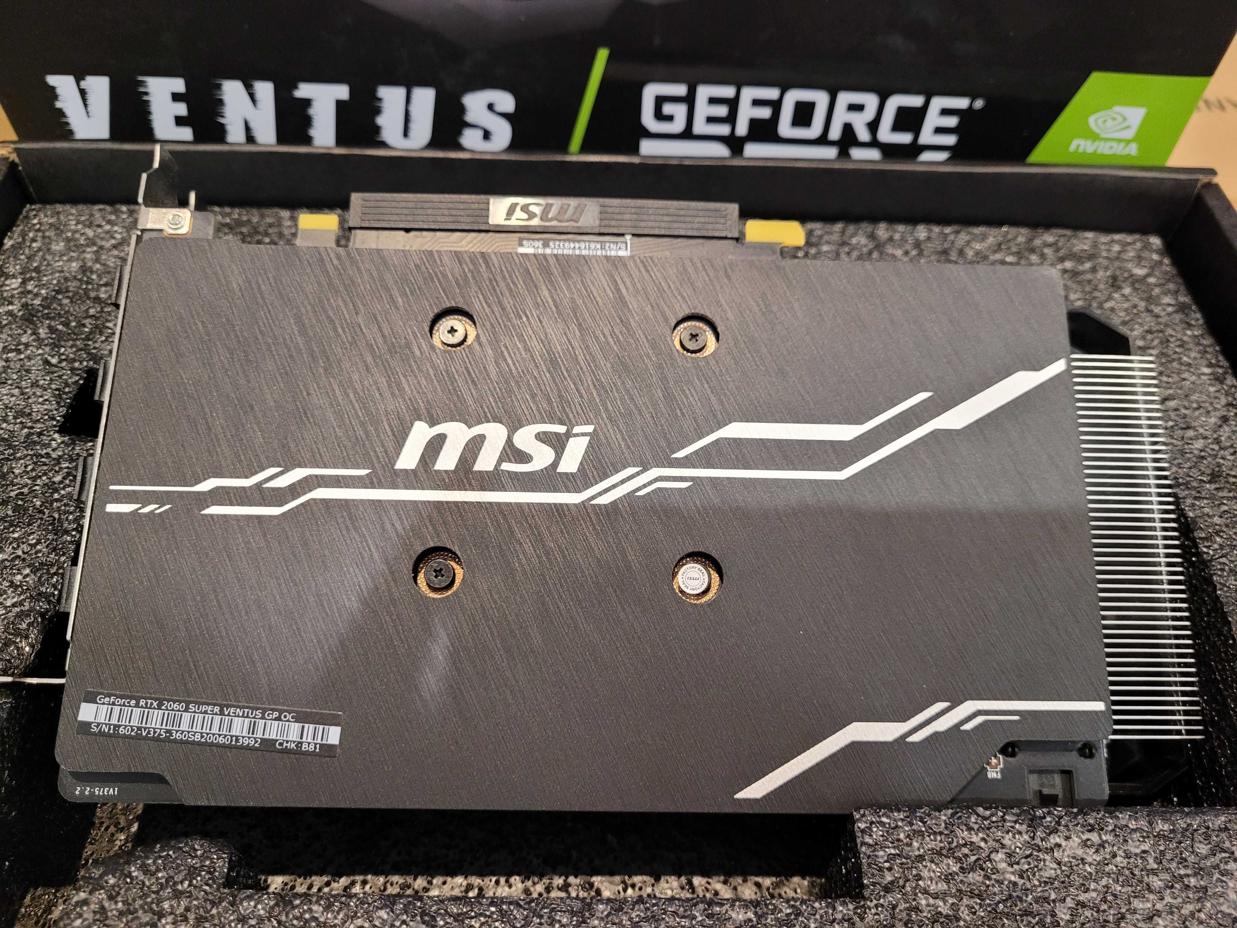 Відеокарта MSI Geforce RTX2060 super 8192MB Ventus GP OC