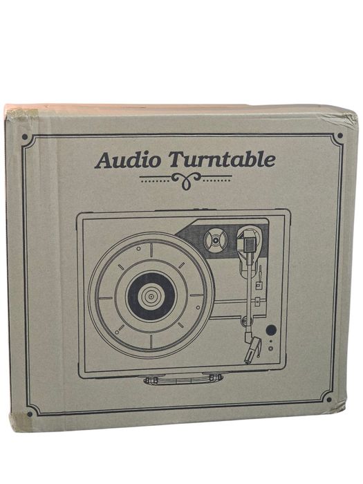 Toca-Discos Vintage com Bluetooth e 3 Velocidades - Mala Retro