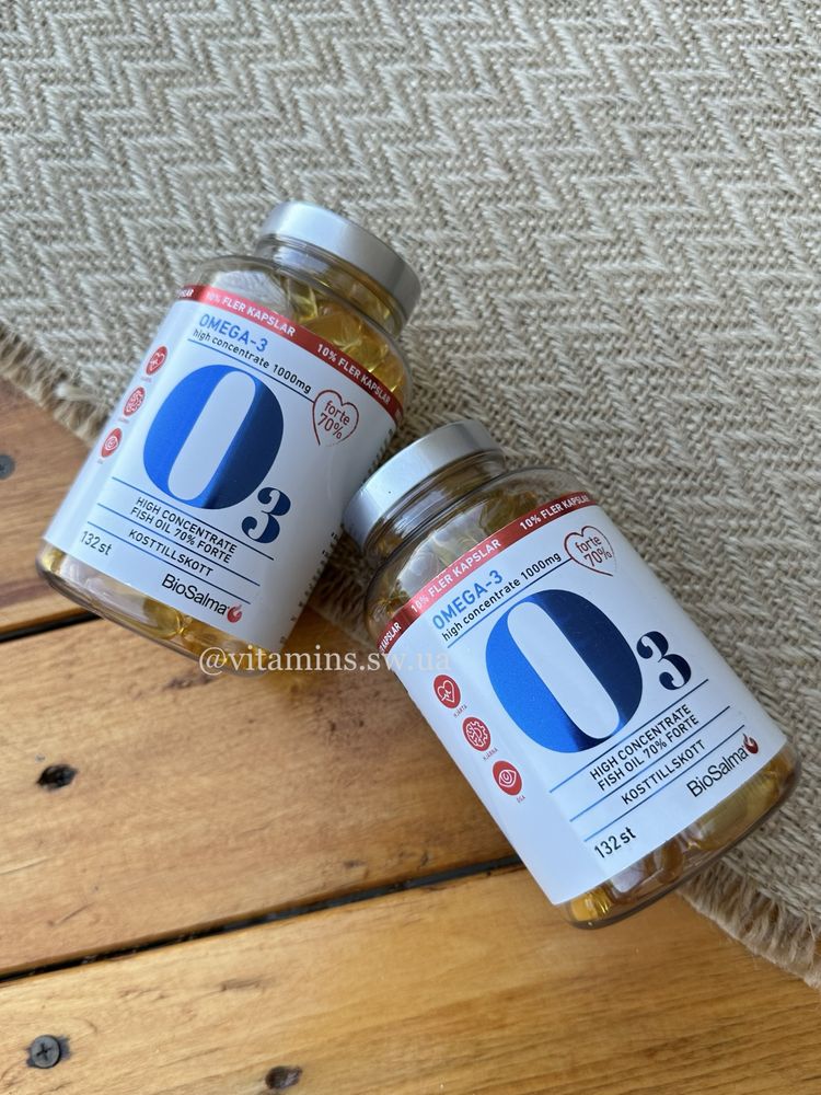 Омега-3, посилена Omega-3 Biosalma, Швеція