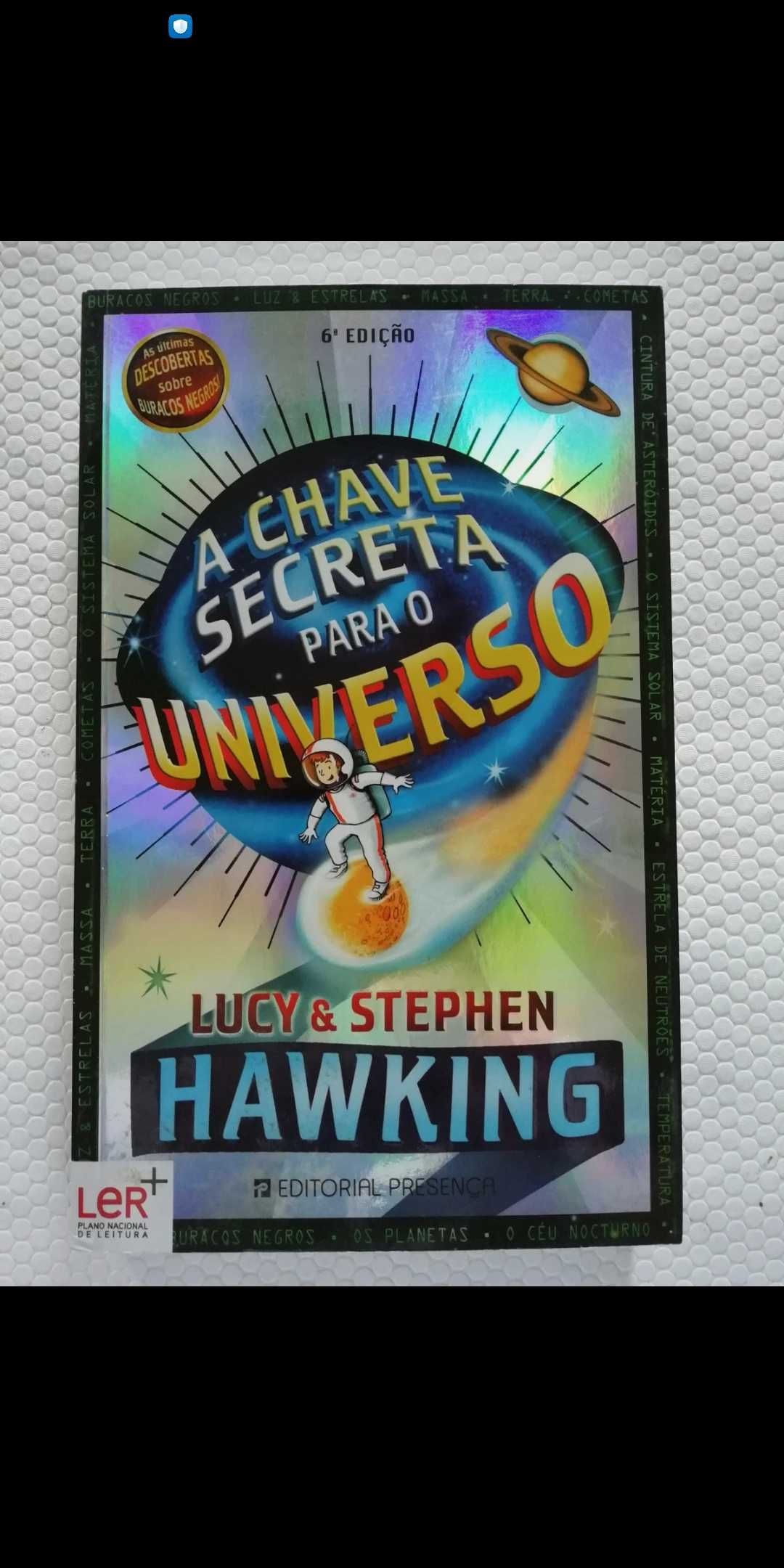 Livro "A chave secreta para o universo", de Lucy & Stephen Hawking,
