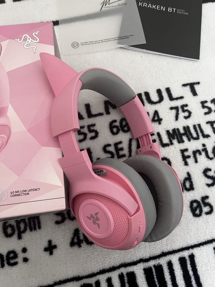 Słuchawki Razer Kraken Bt - Kitty Edition - bezprzewodowe bluetooth