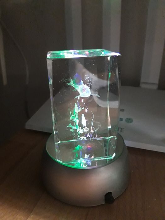 Lampka nocna szklana