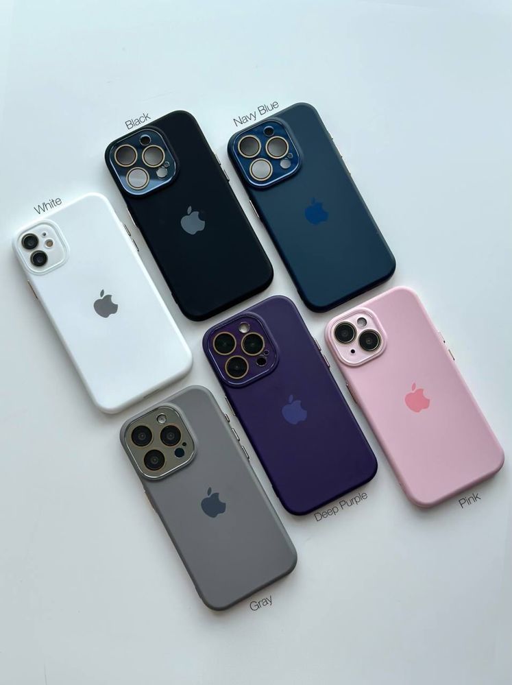 Чохол з мікробіфрою silicone case iphone 11 12 13 14 15 pro max