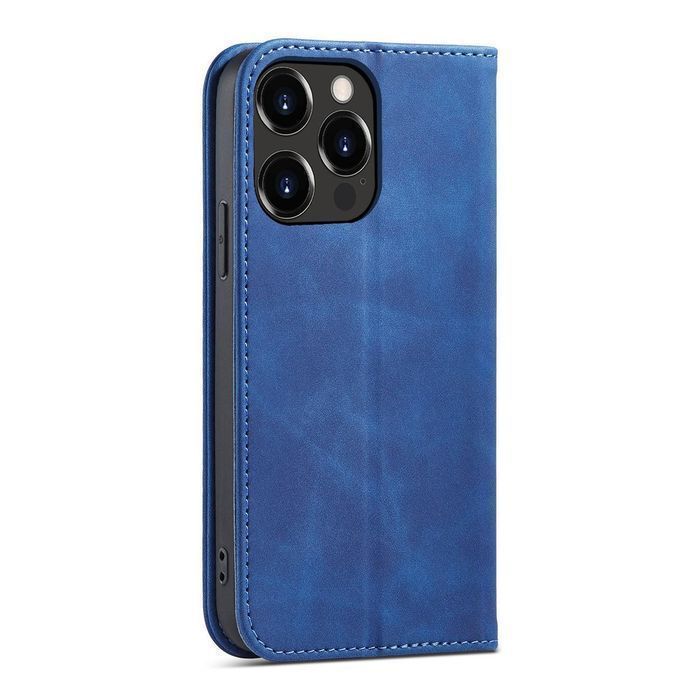 Etui Magnet Fancy Case podstawka, portfel iPhone 14 Pro Niebieski