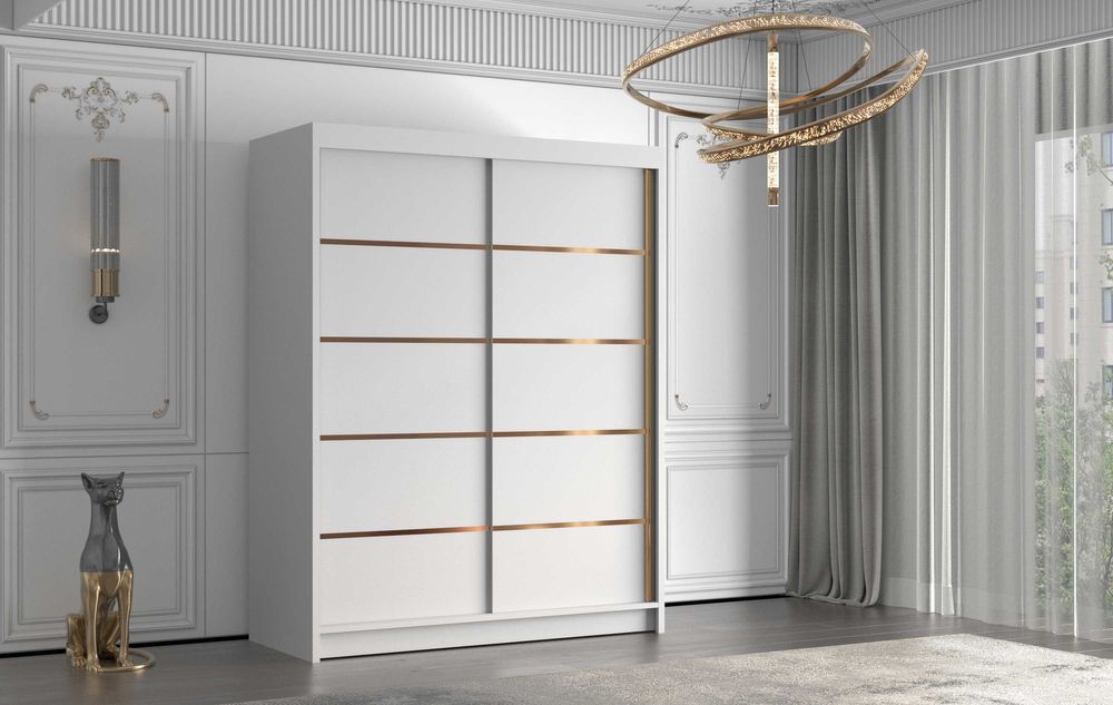 SZAFA przesuwna ZIA IV 150 cm szeroka 200 cm wysoka GARDEROBA szafka