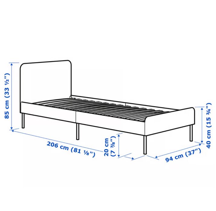 Cama solteiro Slattum