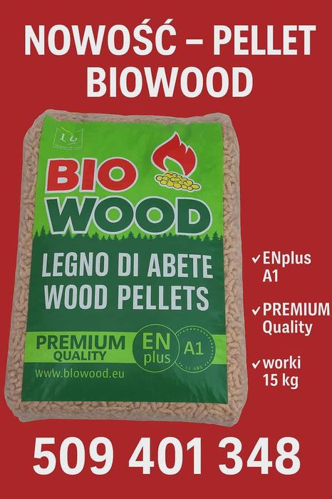 Pellet BIOWOOD worki 15 kg