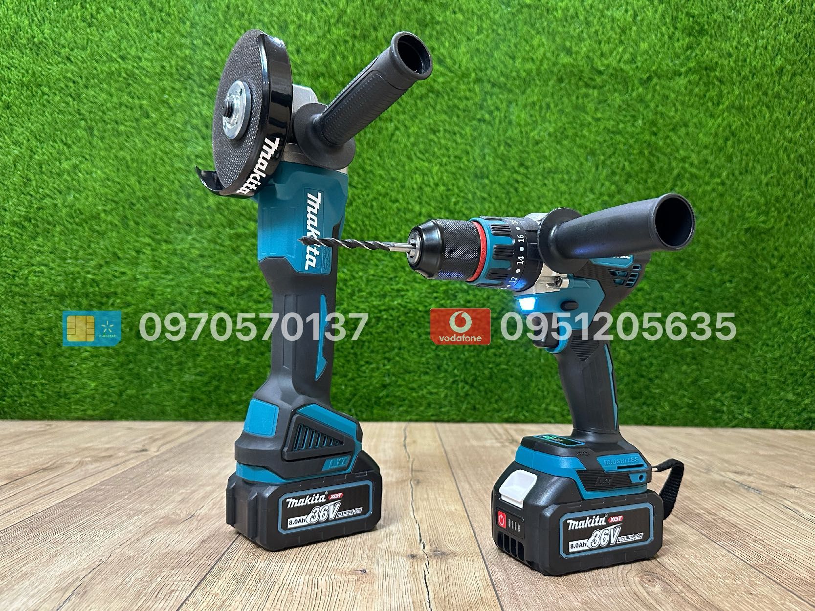 Набір 2/1 Makita Болгарка DGA504 + Шуруповерт DHP485BL 2АКБ 36V 8Ah
