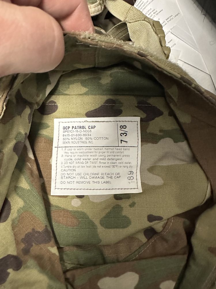 Конрактна кепка армії  США OCP  PATROL CAP