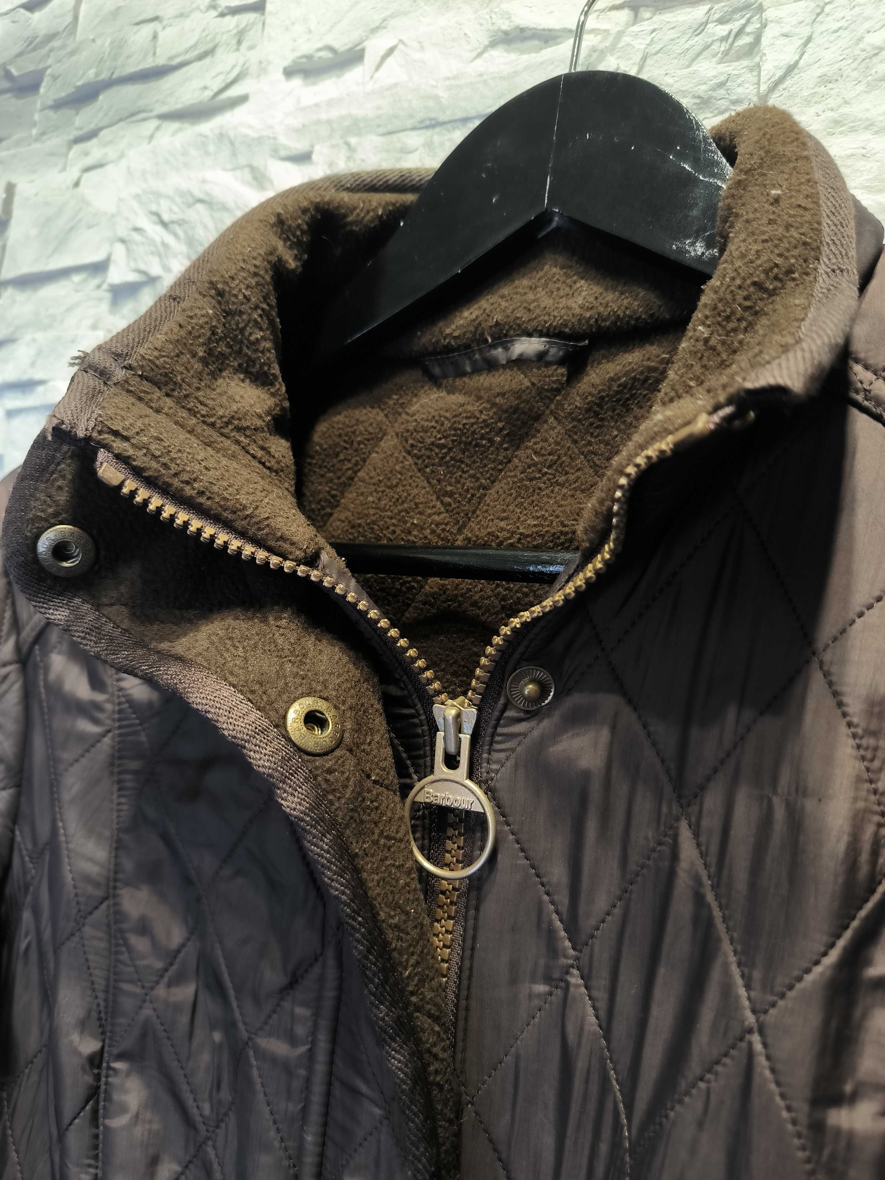 Kurtka Damska Parka Barbour Brązowa Vintage Logo