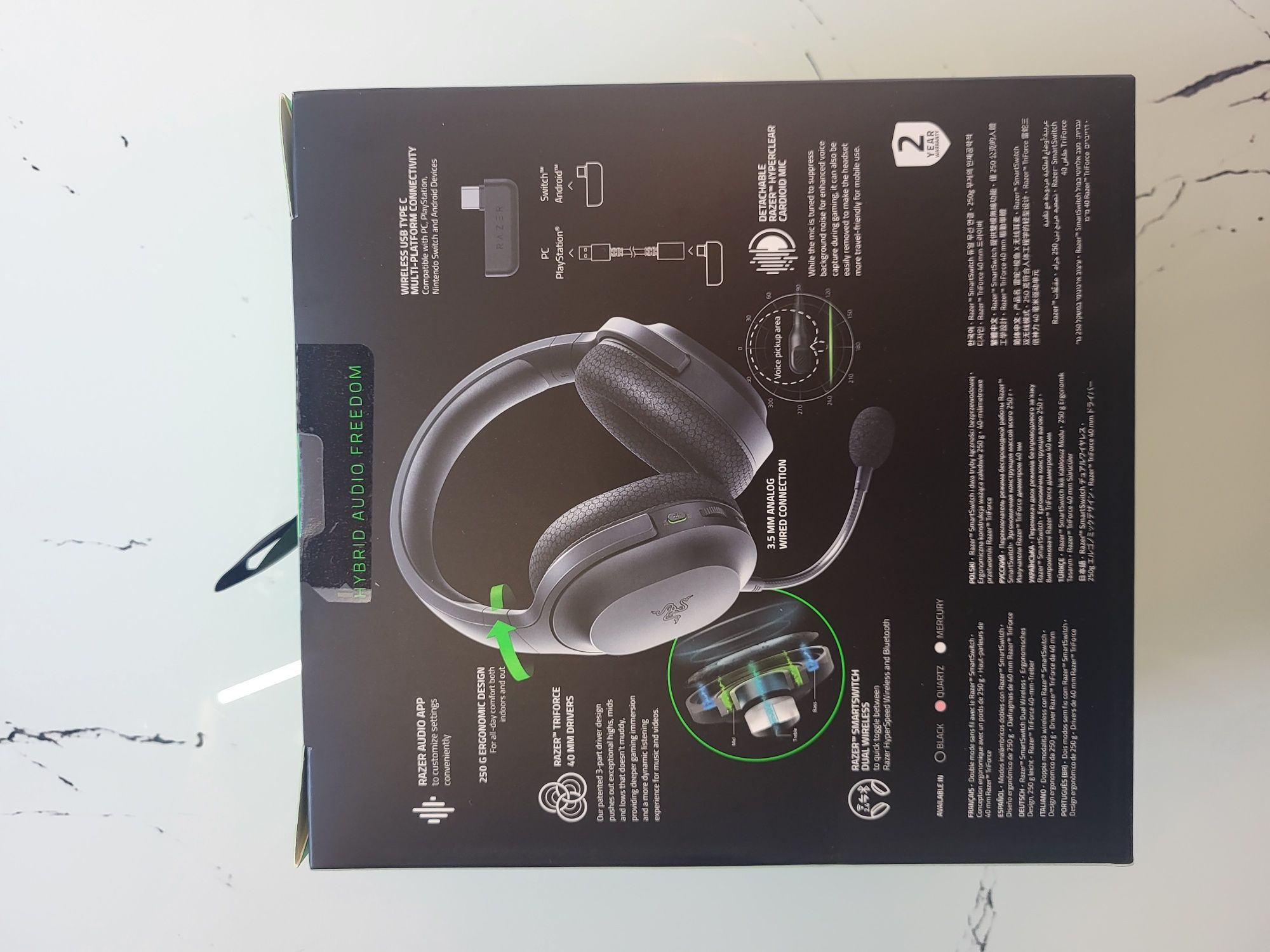 Razer Barracuda X Słuchawki - NOWE