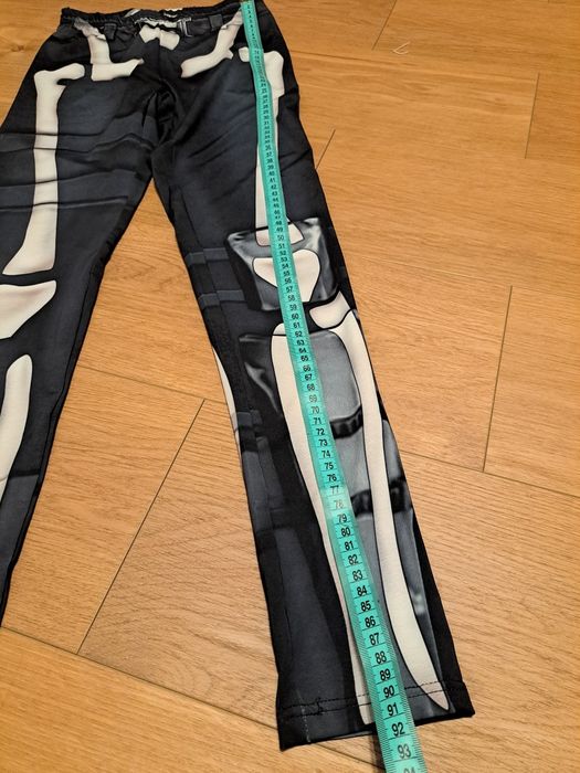 152 spodnie leginsy  kościotrup halloween