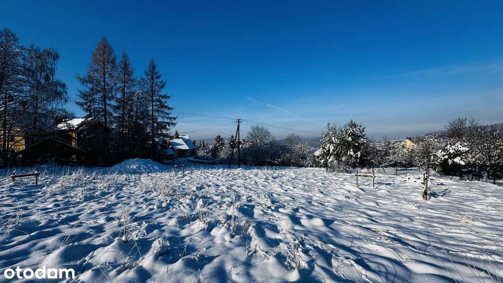 Dz. bud. 1154 m2  pod Zebrzydką - widoki , blisko las i góry Górki W.