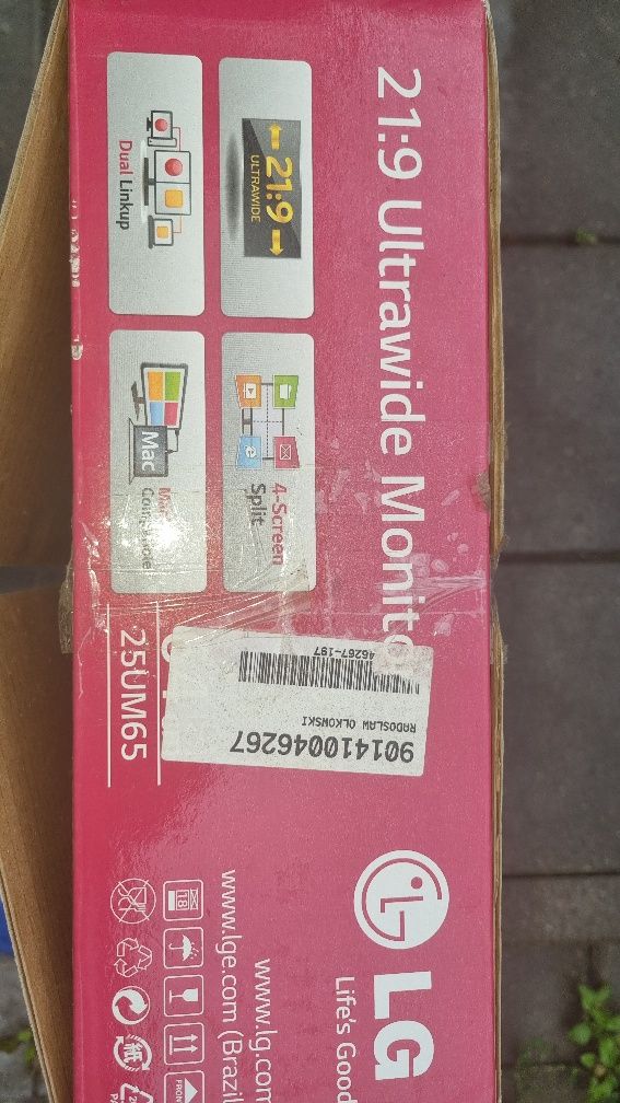 monitor gamingowy 25" LG 25UM65