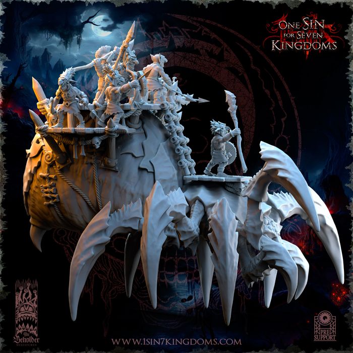 The Black Horde Goblins Behemoth Spider - The Beholder Miniatures