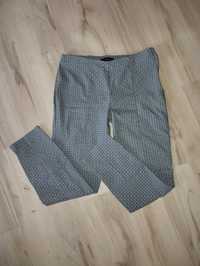 Eleganckie spodnie rurki do kostek chinosy cygaretki dopasowane bawełn