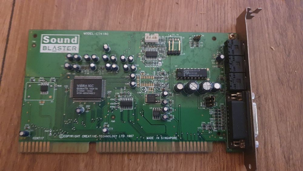 Karta dźwiękowa Creative Sound Blaster Vibra 16C CT4180 ISA Retro