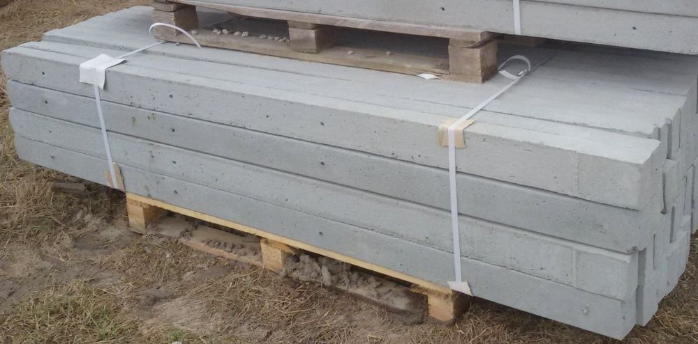 Słupy, słupki ogrodzeniowe betonowe do siatki leśnej
