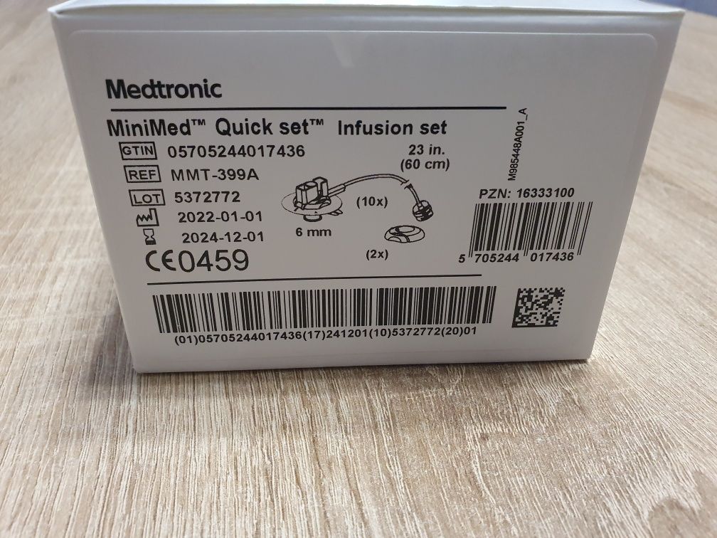 NOWY Zestaw infuzyjny 10x Medtronic Quick Set 6x60