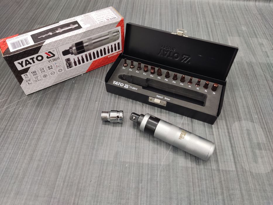Викрутка ударно поворотна  ударна з магнітними YATO  15 прид