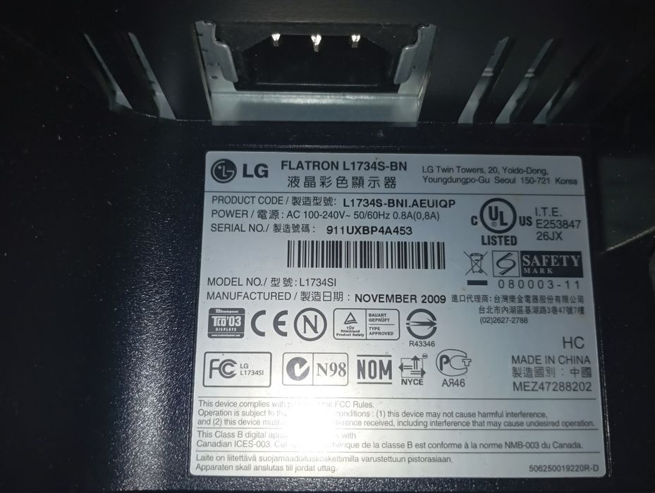 Monitor firmy LG