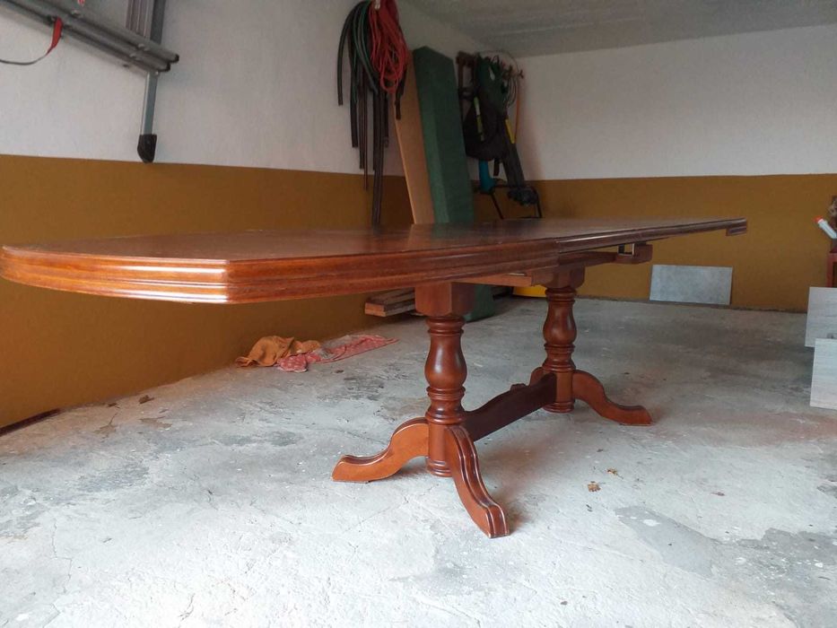 Stół rozkładany z krzesłami x6