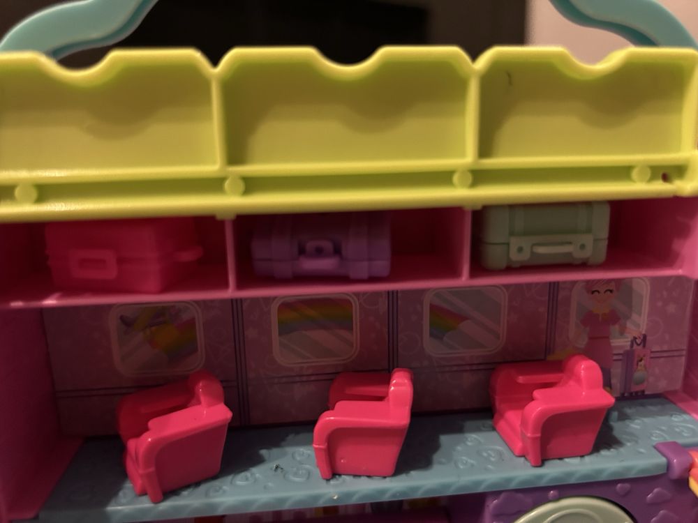 POLLY Pocket kotolot zestaw koci samolot + 2 Lalki