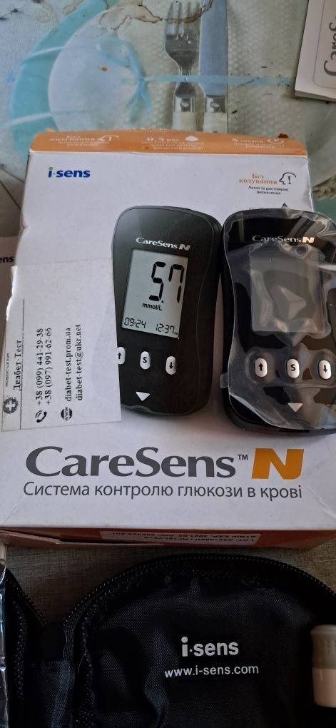 Система контролю глюкози в крові. Глюкометр.