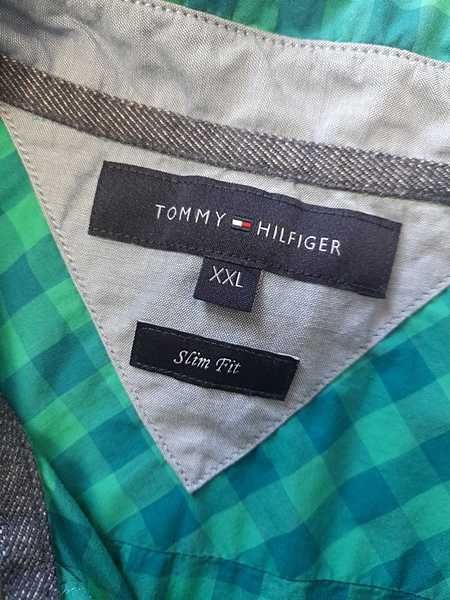 Tommy Hilfger Slim Fit Koszula męska z krótkim rękawem XXL