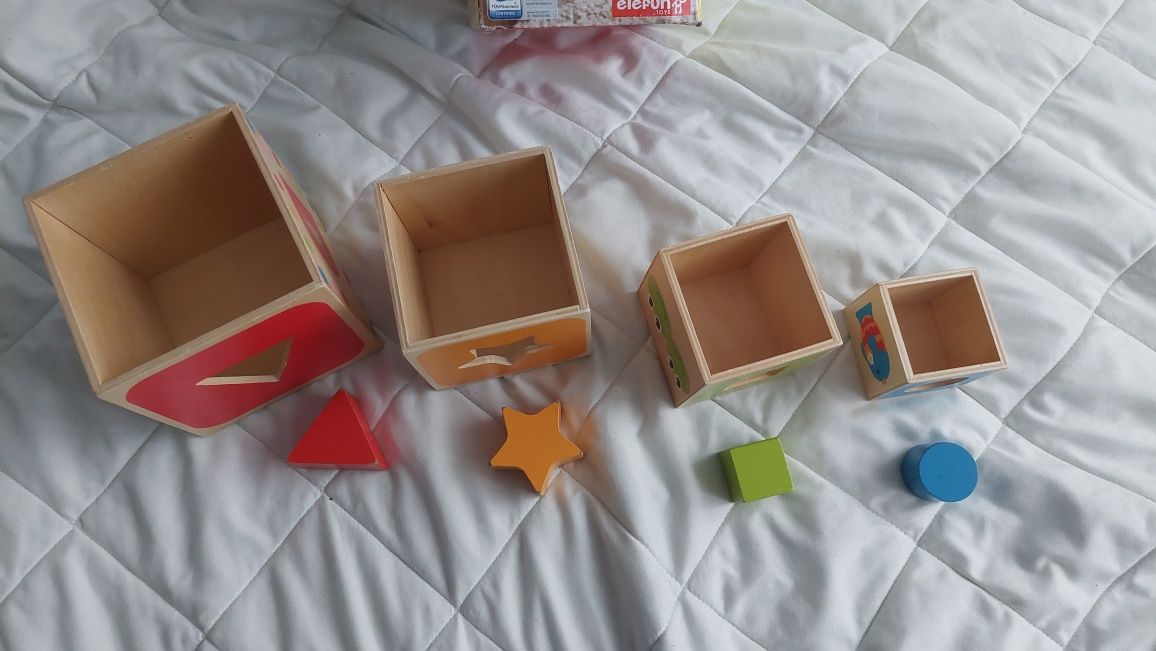 Drewniana wieża sorter Elefun TOYS