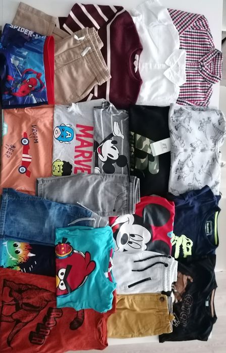 Paka ubrania dla chłopca rozmiar 110/116 cm H&M Reserved Newbie Lindex