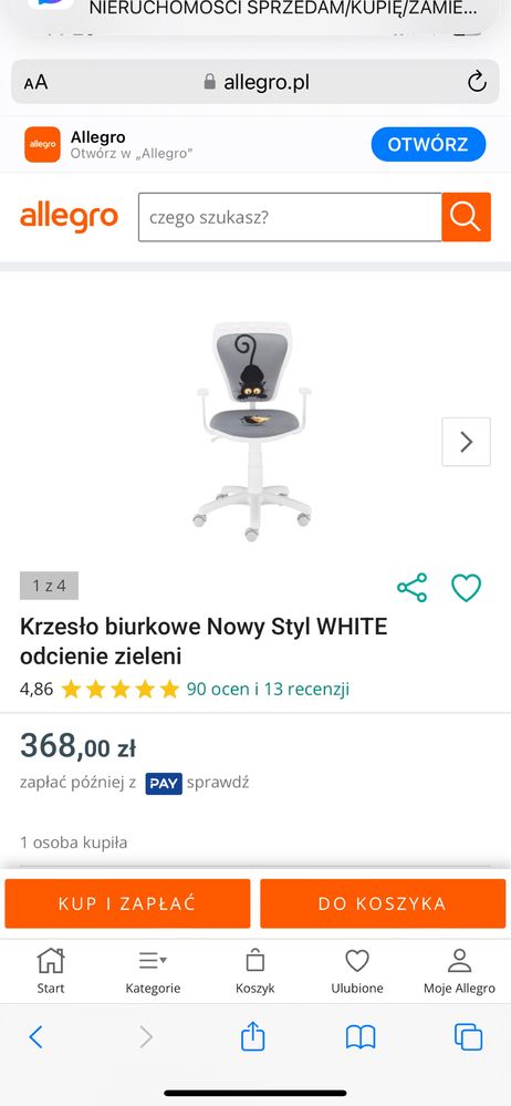 Krzesło obrotowe dzieciece