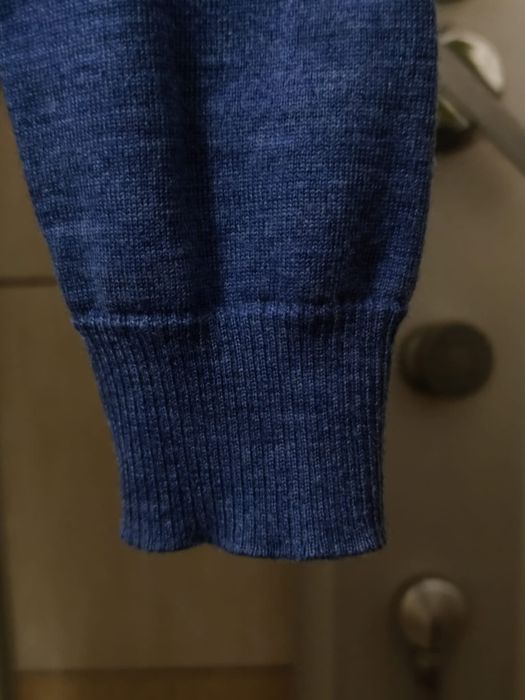 sweter męski sweterek Vistula M błękitny niebieski classic sport retro