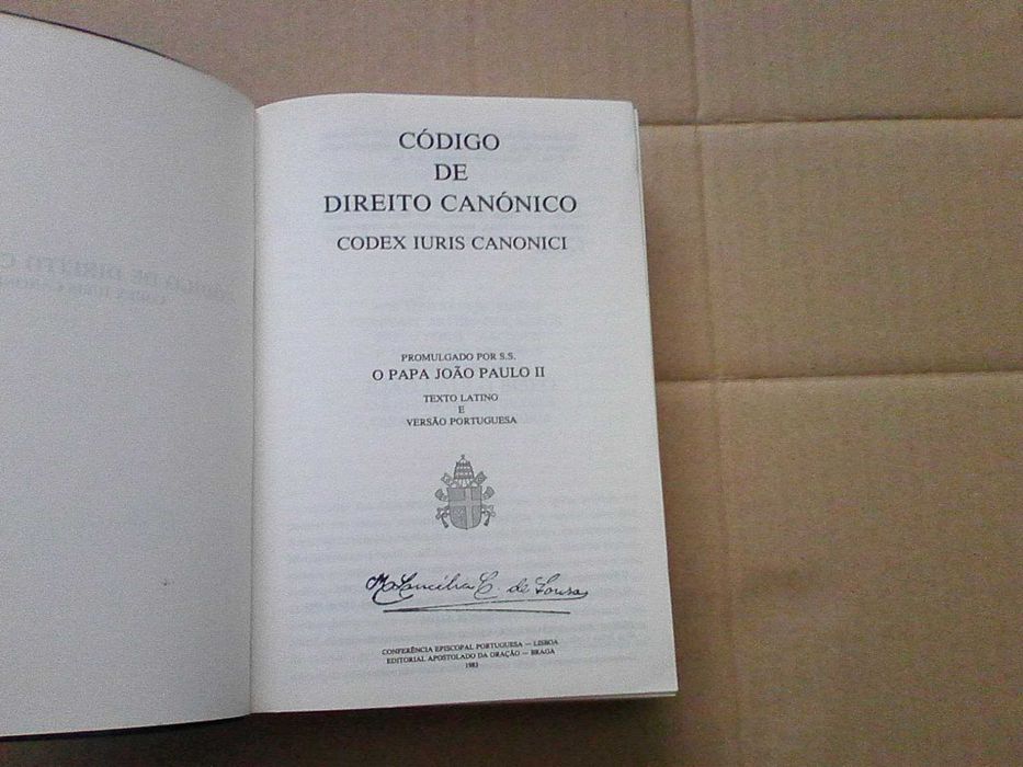 Código Direito Canónico