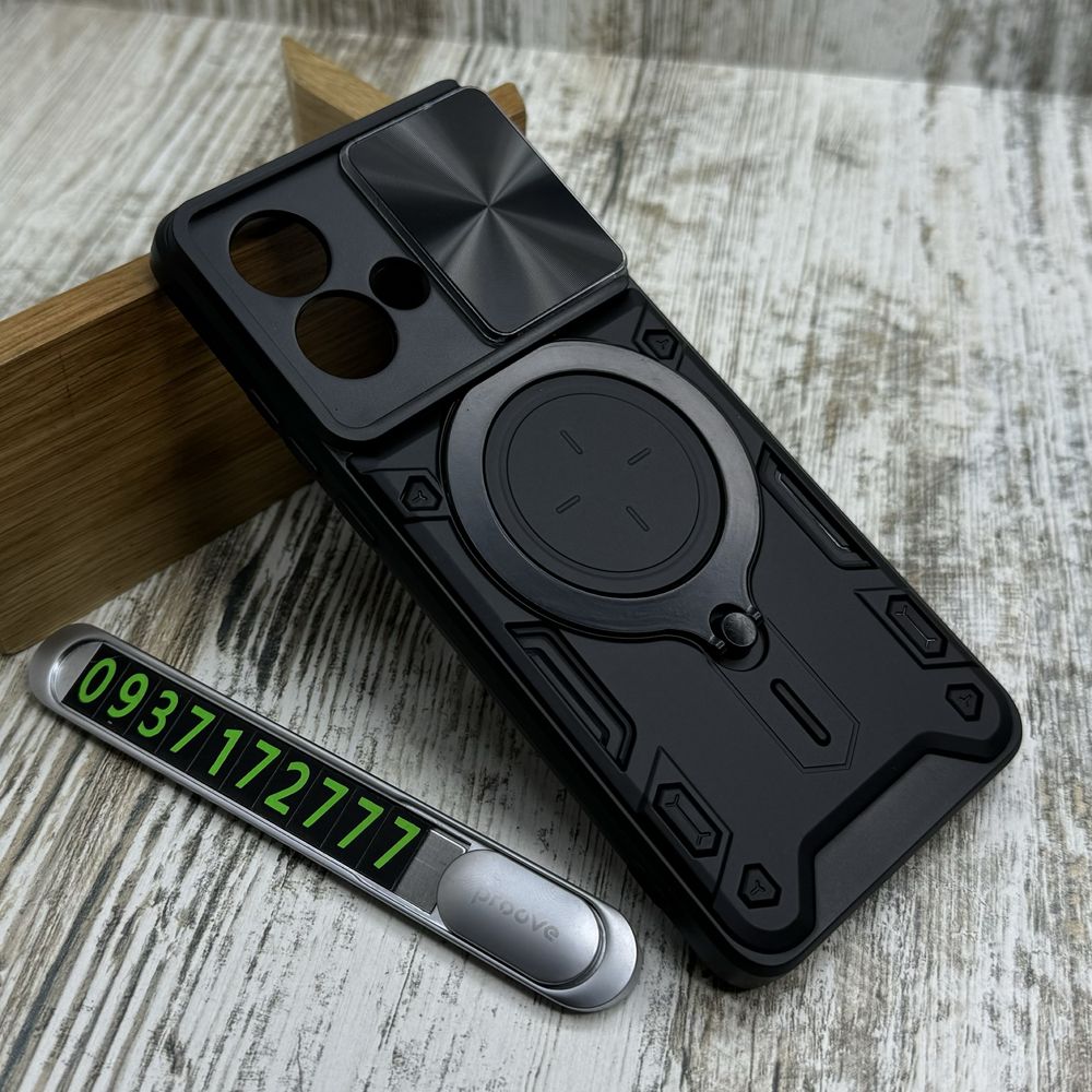 Чехол противоударный Armor Big Ring на Motorola Edge 40 Neo/ G24 и др
