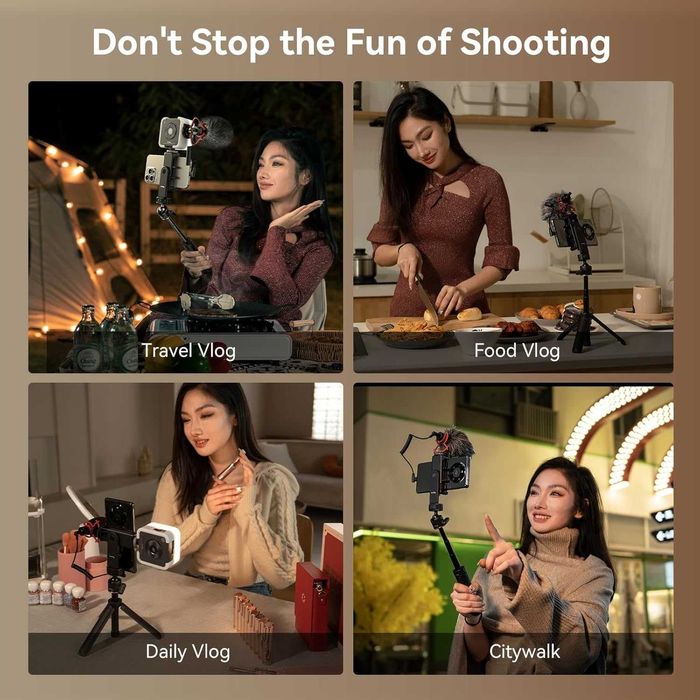 SMALLRIG 4369 Zestaw do vlogowania do iPhone'a, sprzęt do nagrywania