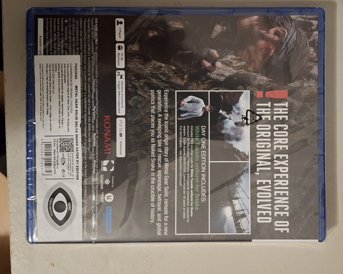 Jogo PS5 Metal Gear Solid Delta Snake Eater D1 Edition