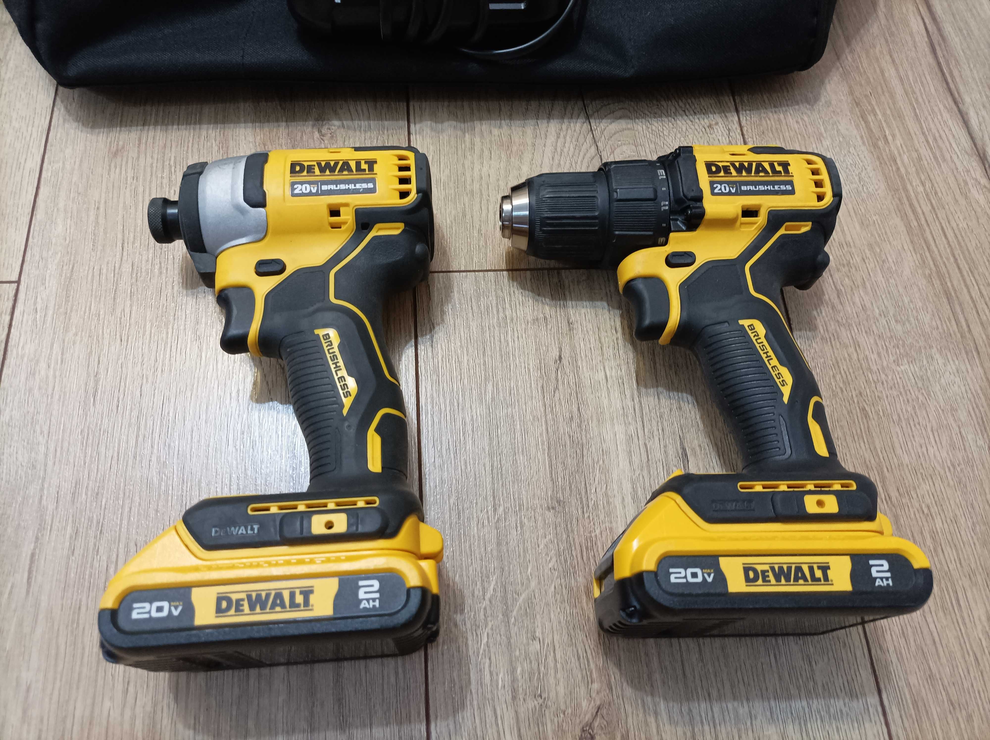 Dewalt 20 V wkrętarka + impackt zestaw