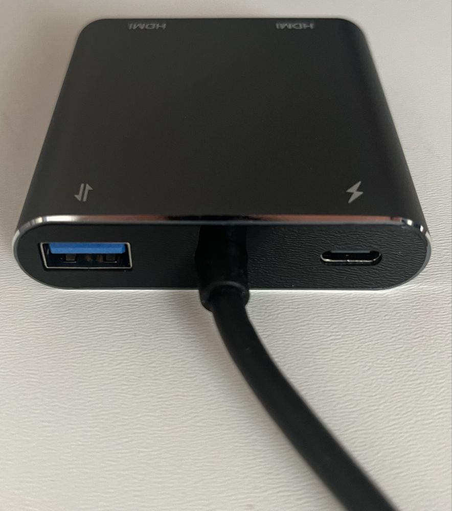 Konwerter USB-C na HDMI x2 + USB + PD 3.0 do laptopa i telefonu