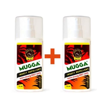 ZESTAW 2X MUGGA STRONG spray na komary kleszcze meszki owady