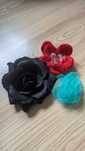 3 broszki kwiaty. Handmade