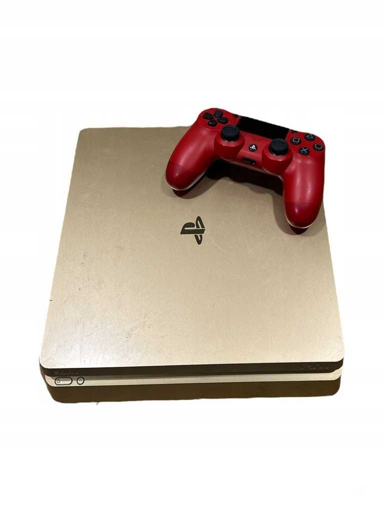 Konsola Sony PlayStation 4 slim 500GB limitowana edycja złota plus pad