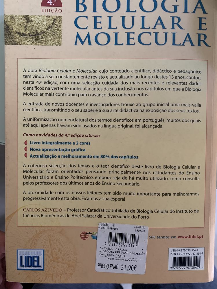 Biologia molecular livro