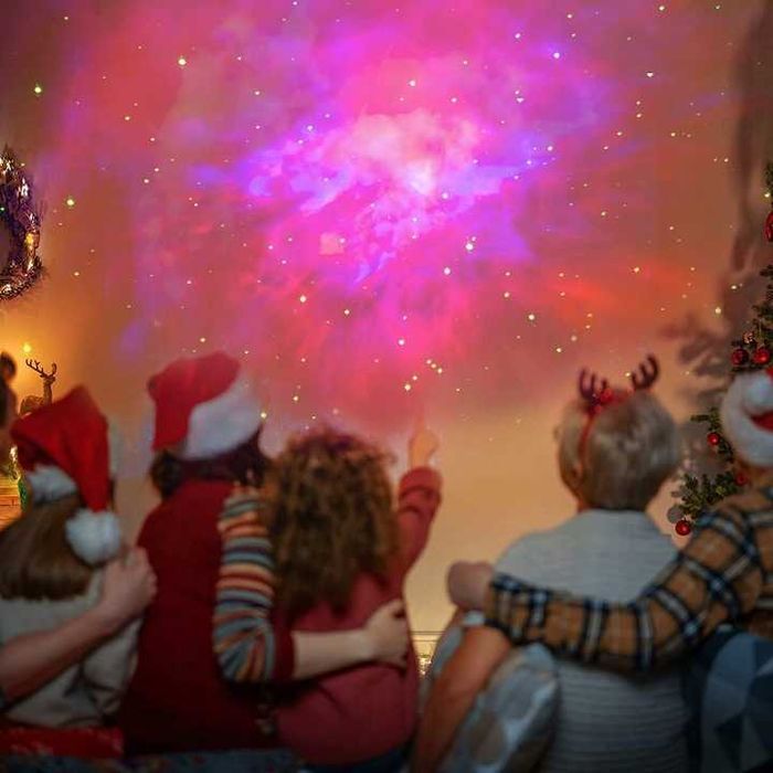PROJEKTOR GWIAZD Astronauta Dla Dzieci Lampka Nocna Rzutnik LED