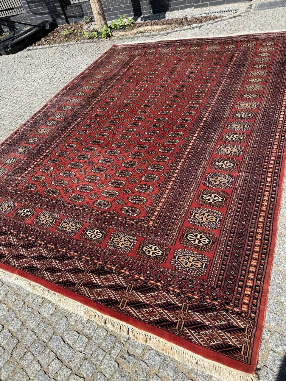 Dywan r.tkany kaszmirowy Pakistan Buchara ART DECO 355x250 gal. 24 tyś