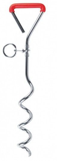 Uniwersalny wkręt do ziemi umożliwiający przywiązywanie psa 40cm/9mm