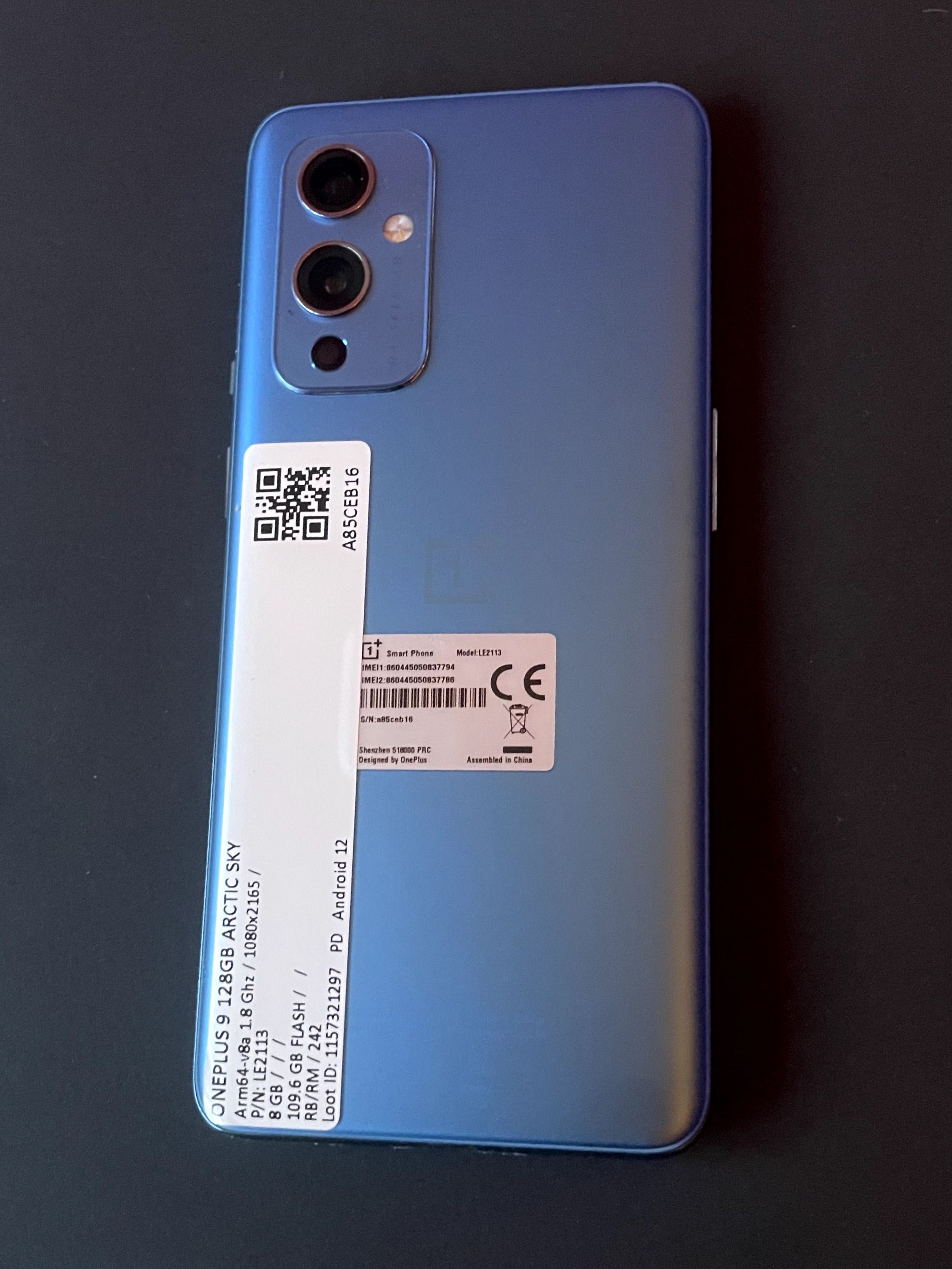 ONEPLUS 9 12gb arctic sky