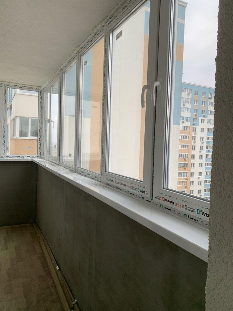 Застеклить балкон в хрущовке Киев цена, установка балкона Киев Фастов
